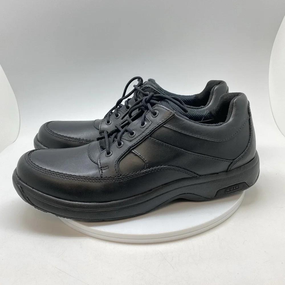 Dunham Sneakers Mens 13 D Midland Walking Oxford 8500BK Black Leather‎ Shoes